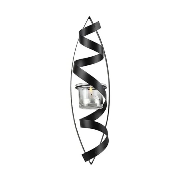 Lilys Home Tealight Candle Wall Sconces Spiral Iron_6
