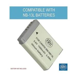 BM Premium Cargador de batería NB13L para cámaras Canon