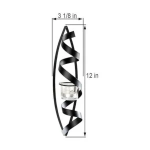 Lilys Home Tealight Candle Wall Sconces Spiral Iron_3