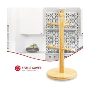 Home Basics rbol de bambú Taza Natural