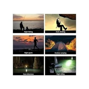 CrazyFire Linterna frontal LED linterna súper brillante