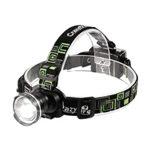 CrazyFire Linterna frontal LED linterna súper brillante