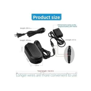 Glorich ACPW20 Adaptador de corriente CA NPFW50 Batería_5