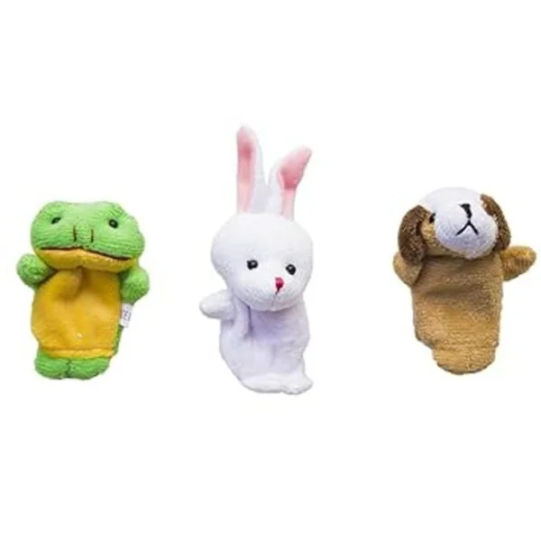Tiernos animales de terciopelo estilo marionetas de dedo_5