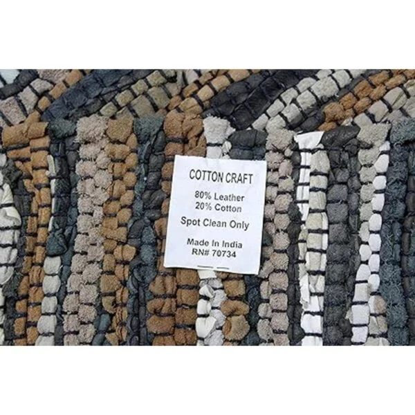 COTTON CRAFT Liverpool Alfombra de piel reversible tejida_5