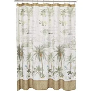 Avanti Linens Colony Palm Collection Cortina de ducha_1