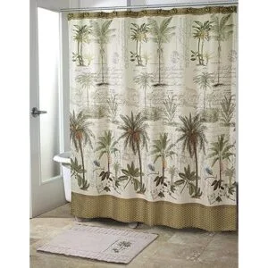 Avanti Linens Colony Palm Collection Cortina de ducha_3