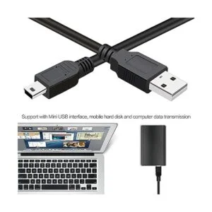 SaiTech IT Paquete de 5 cables USB 2.0 A a Mini de 5 pines_5