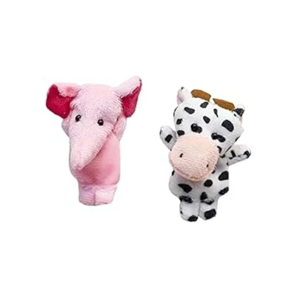Tiernos animales de terciopelo estilo marionetas de dedo_4