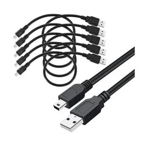 SaiTech IT Paquete de 5 cables USB 2.0 A a Mini de 5 pines_1