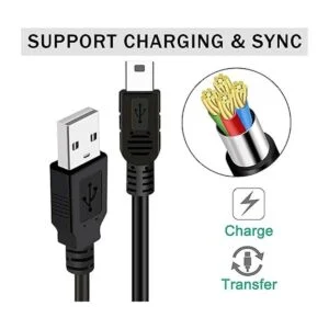 SaiTech IT Paquete de 5 cables USB 2.0 A a Mini de 5 pines_6