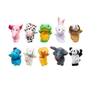 Tiernos animales de terciopelo estilo marionetas de dedo_1