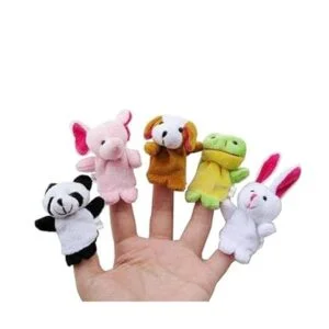 Tiernos animales de terciopelo estilo marionetas de dedo_3