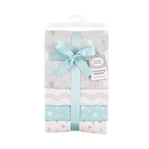 Luvable Friends Cobijas de recepción unisex de franela de_2