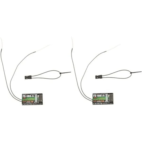 GoolRC 2pcs 2.4 G Flysky fsia6 6 canal receptor de control