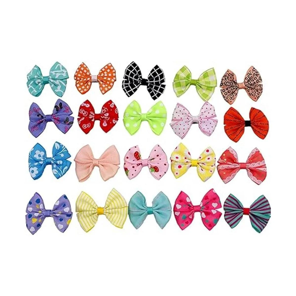PET SHOW 20pcs Dog Hair Bows with Alligator Clips for