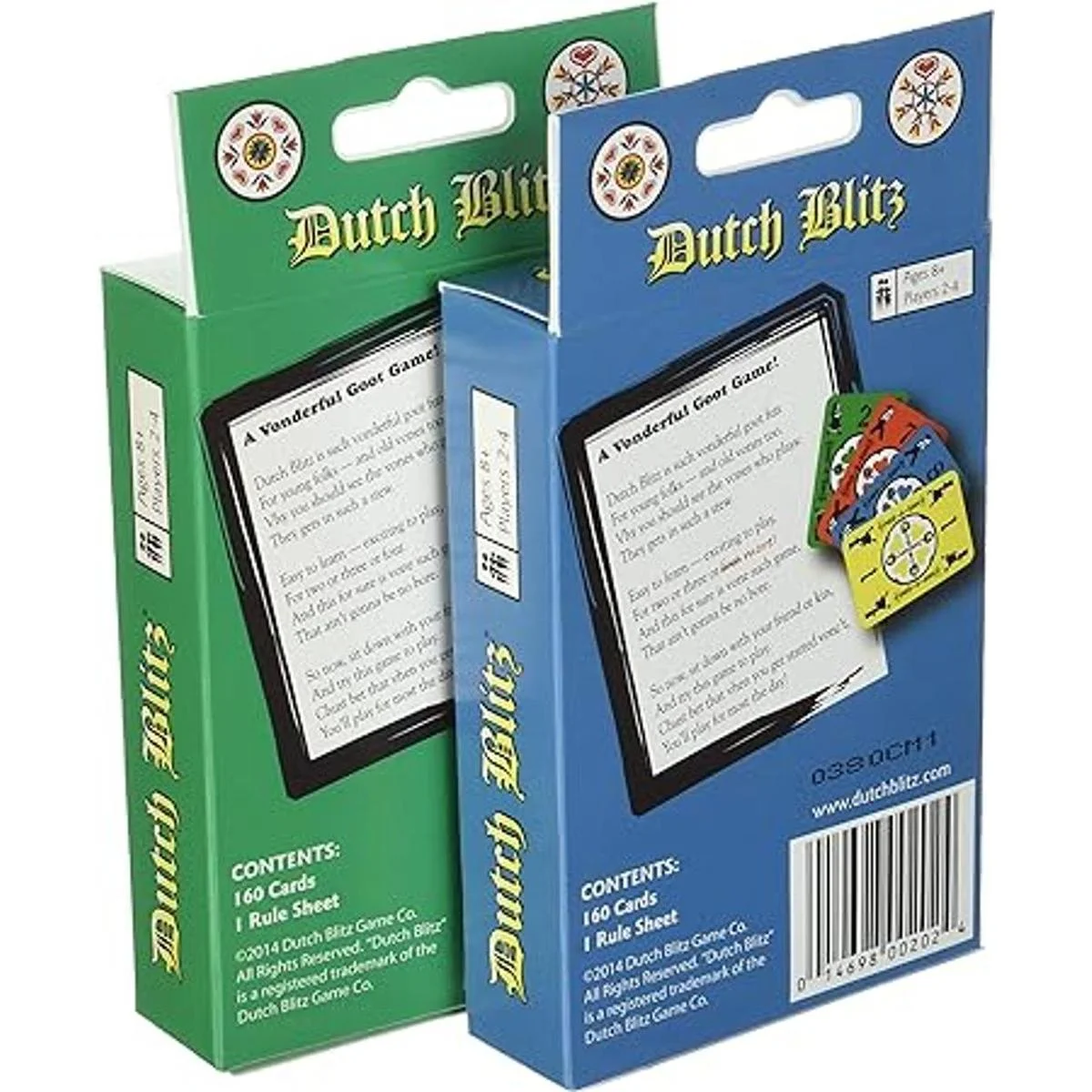 Juego de cartas Dutch Blitz original y paquete de_4