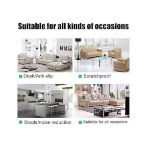 QY almohadillas de caucho antiderrapantes cuadradas para_6