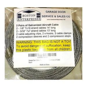 Kit de repuesto de cable para puerta de garaje dos