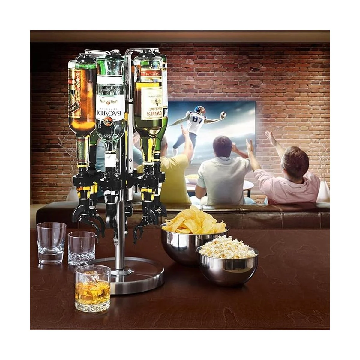 Oggi Dispensador de licor 6 botellas acero inoxidable_2