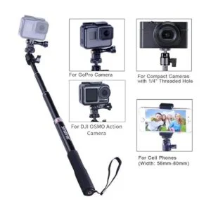 Smatree Q3 Barra telescópica para selfie con soporte de_4