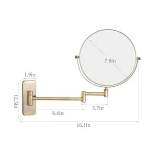 GURUN Espejos de maquillaje de doble cara de 8 pulgadas_5