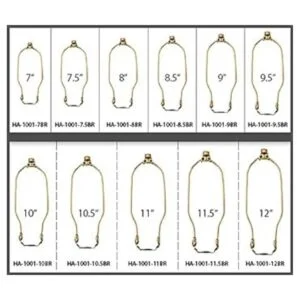 Royal Designs Juego de arpa de lámpara resistente de 8_3