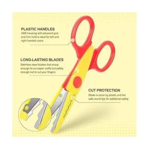 Set UCEC de tijeras multiusos y papel de colores surtidos_6