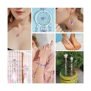 TOAOB 50 piezas de cuentas de cristal europeas de Lampwork