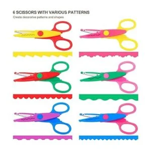 Set UCEC de tijeras multiusos y papel de colores surtidos_2