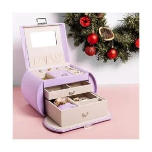 Caja de joyería Vlando para niñas estilo princesa diseño_2