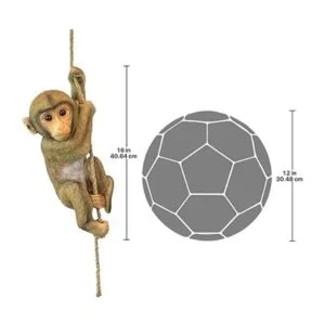 Design Toscano Estatua de Bebé Chimpancé colgando_6