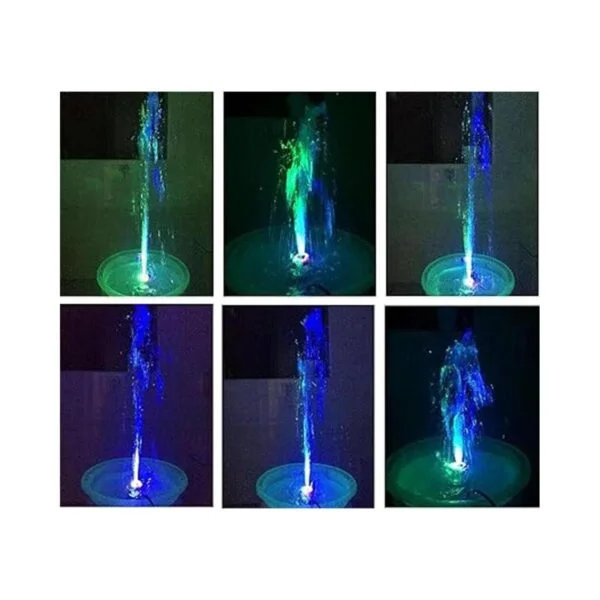 Lewisia 211 GPH Bomba de fuente sumergible con luz LED