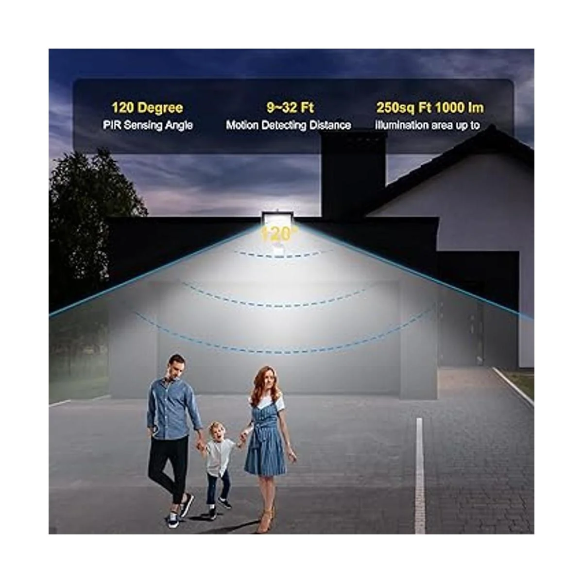 Robust Solar 80 luces LED de movimiento solares para el