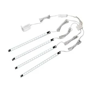Juego de 4 tiras de luz LED luz blanca fría para debajo_1