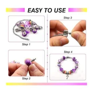 TOAOB 50 piezas de cuentas de cristal europeas de Lampwork