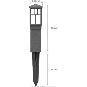 Malibu Mission Collection LED bolardo camino luz LED baja