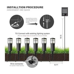 Malibu Mission Collection LED bolardo camino luz LED baja
