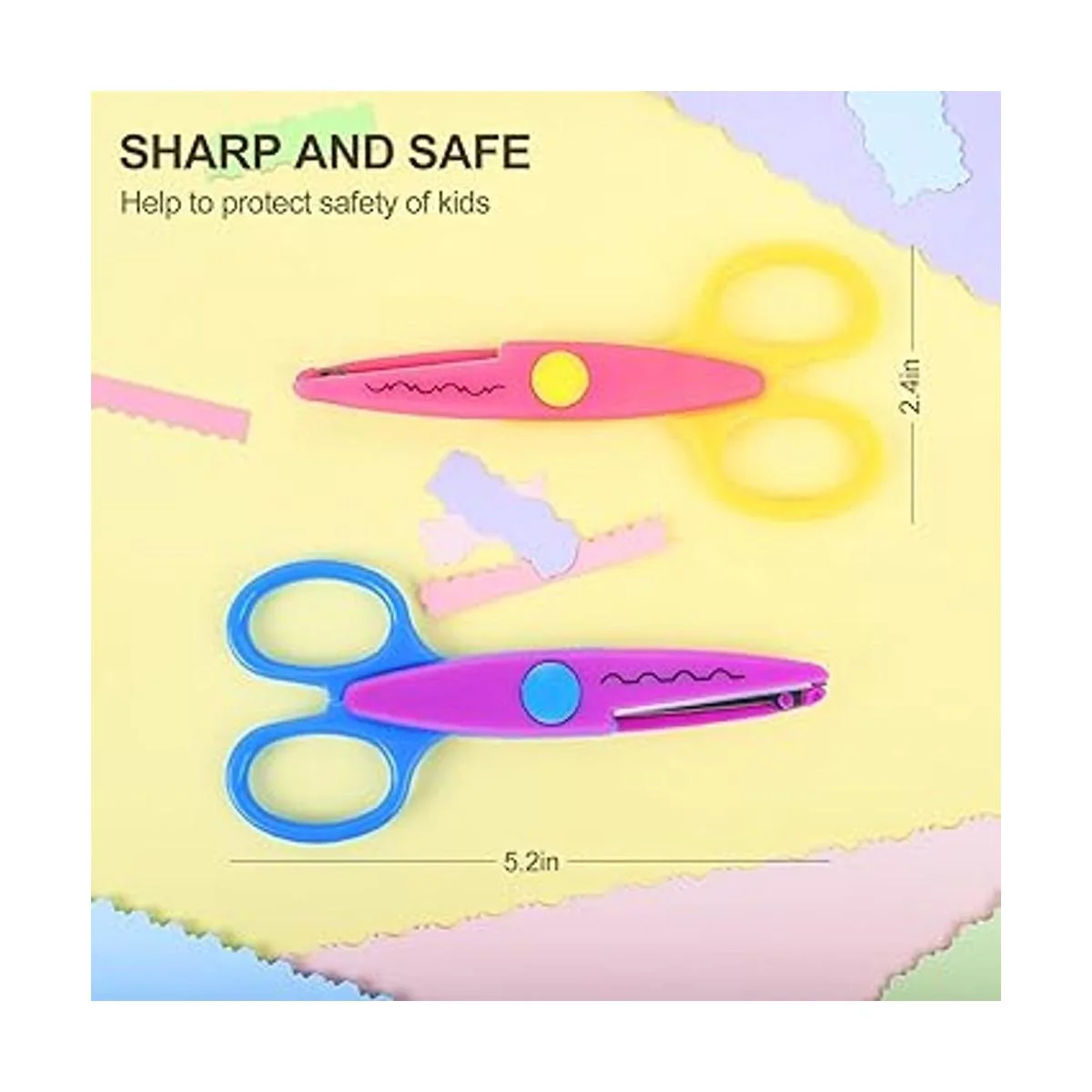 Set UCEC de tijeras multiusos y papel de colores surtidos_5