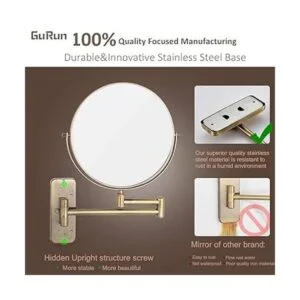 GURUN Espejos de maquillaje de doble cara de 8 pulgadas_6
