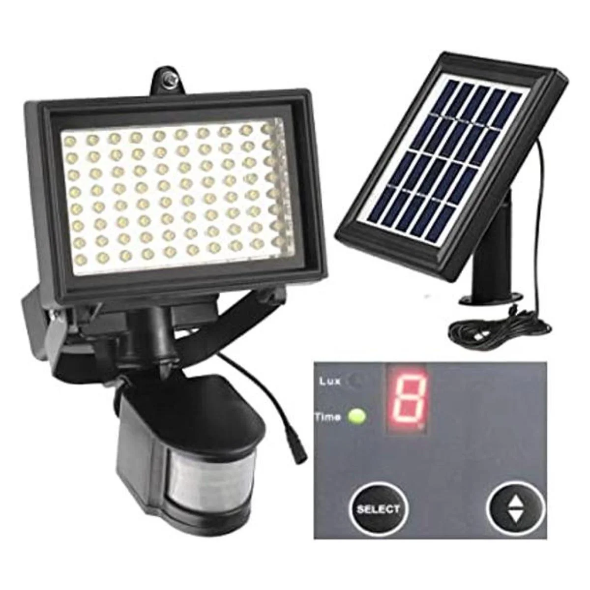 Robust Solar 80 luces LED de movimiento solares para el