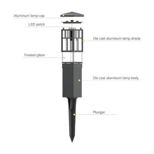 Malibu Mission Collection LED bolardo camino luz LED baja