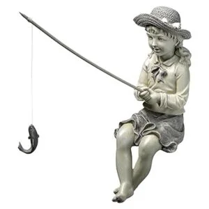 Design Toscano EU9305 Estatua de jardín de pesca para_1