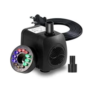 Lewisia 211 GPH Bomba de fuente sumergible con luz LED