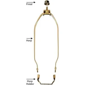 Royal Designs Juego de arpa de lámpara resistente de 8_2