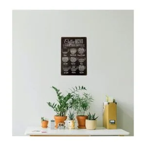 ERLOOD Cartel para bar Coffee Menu Know Your Coffee_4