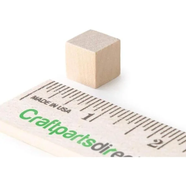 Cubos de madera de 12 pulgada Artesanía natural no