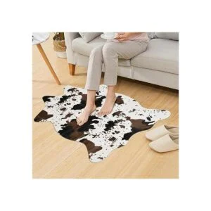 Alfombra con estampado de vaca alfombra de piel de vaca