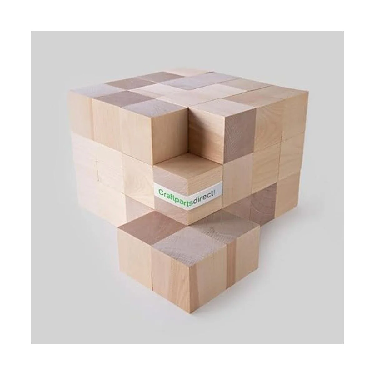 Cubos de madera de 12 pulgada Artesanía natural no