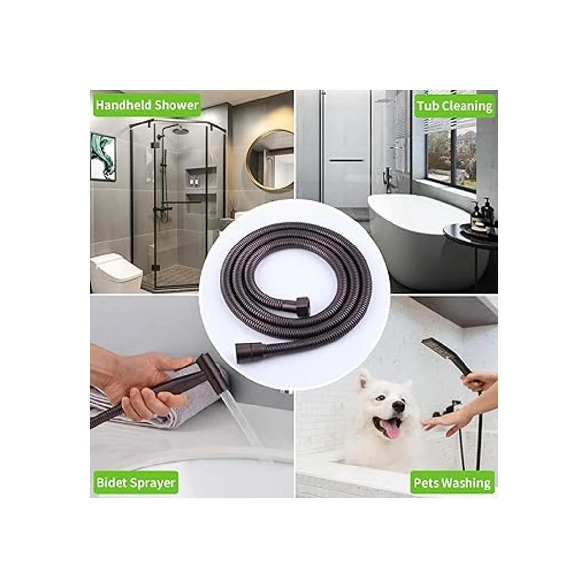 Manguera de ducha de mano de 59 pulgadas manguera de